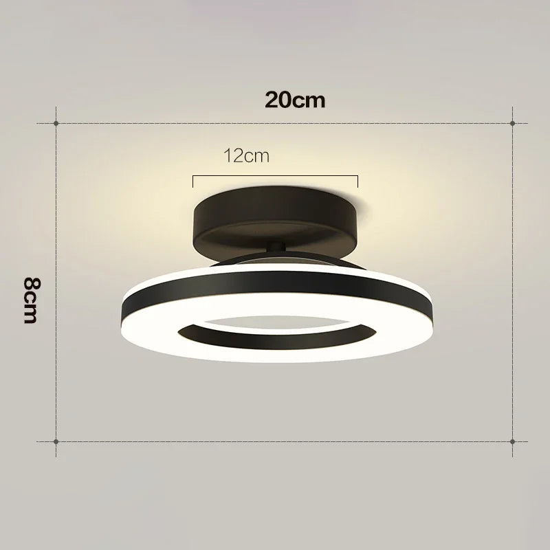 Lámpara de techo LED moderna, iluminación interior, decoración del hogar para dormitorio, mesa de comedor, sala de estar, balcón, pasillo, luz de techo