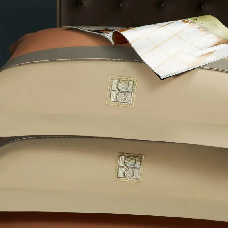 Juego de Ropa de Cama de Lujo de 4/7 Piezas, 1000 Hilos, Algodón Egipcio, Bordado, Tamaño Queen/King, Incluye Funda Nórdica, Sábana/Sábana Ajustable y Fundas de Almohada