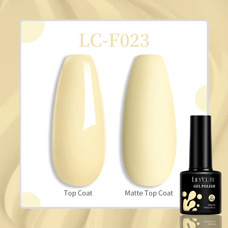 LILYCUTE-esmalte en Gel para uñas, barniz semipermanente para manicura, con LED UV, 129 colores, 7ML