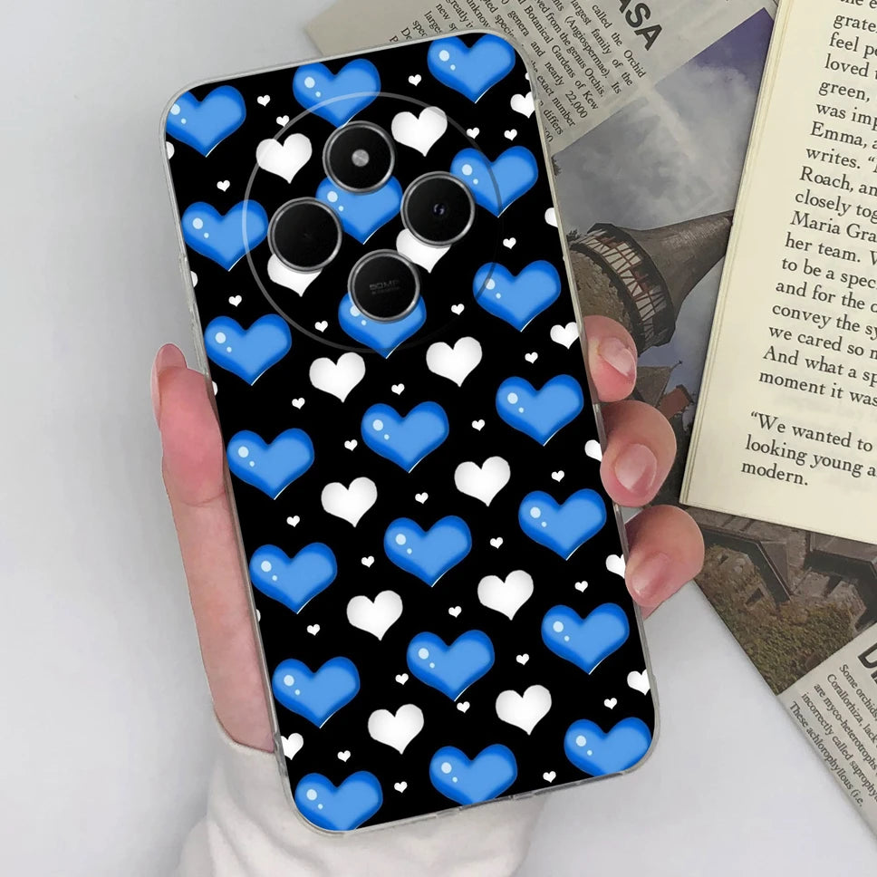 Funda de teléfono para Redmi 14C 4G, cubierta trasera creativa, transparente, suave, delgada, de silicona TPU, a prueba de golpes, protectora para Redmi14C