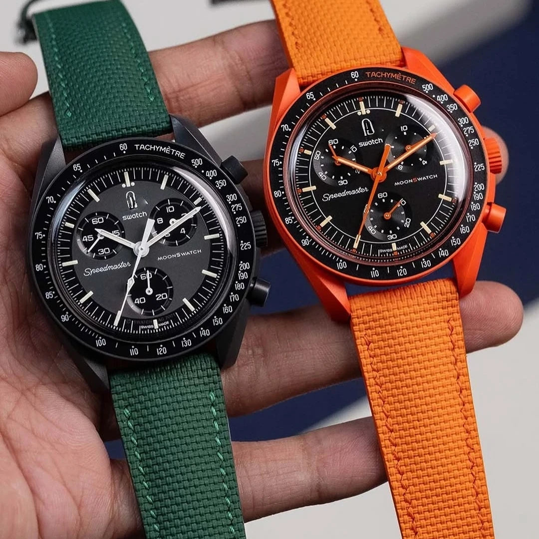 Correa de reloj de goma FKM de 18mm, 19mm, 20mm, 21mm y 22mm, compatible con Omega Seamaster 150 Omega Speedmaster Swatch
