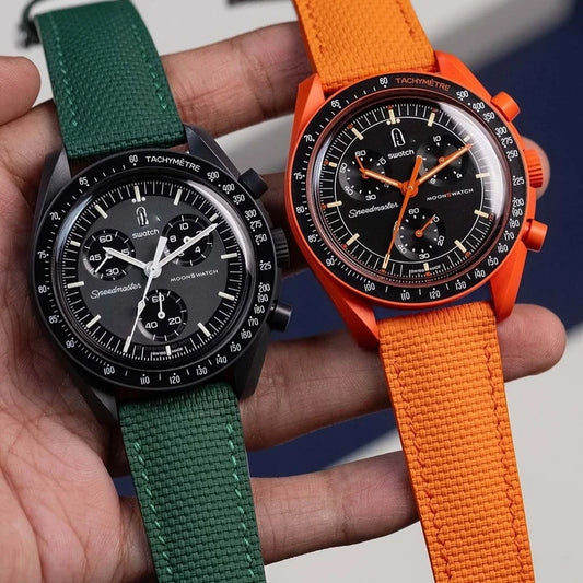 Correa de reloj de goma FKM de 18mm, 19mm, 20mm, 21mm y 22mm, compatible con Omega Seamaster 150 Omega Speedmaster Swatch