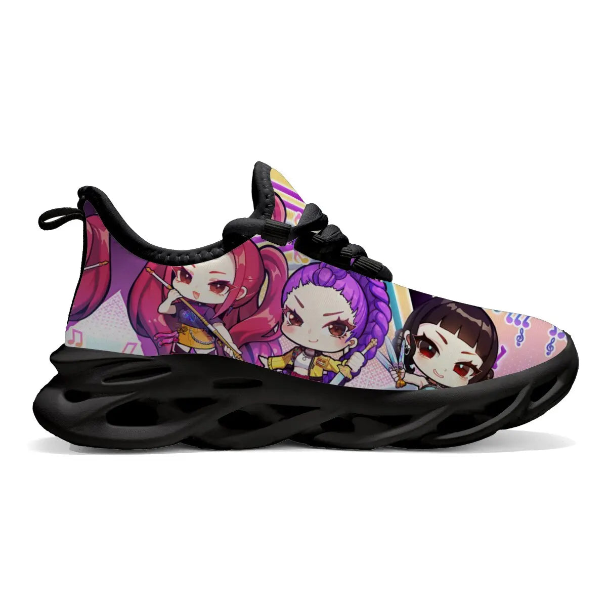 Zapatos Casuales para Niños, Zapatillas Deportivas Casuales con Estampado de Notas Musicales para Niñas, Zapatillas para Correr Casuales para Hombres y Mujeres, Tallas Grandes