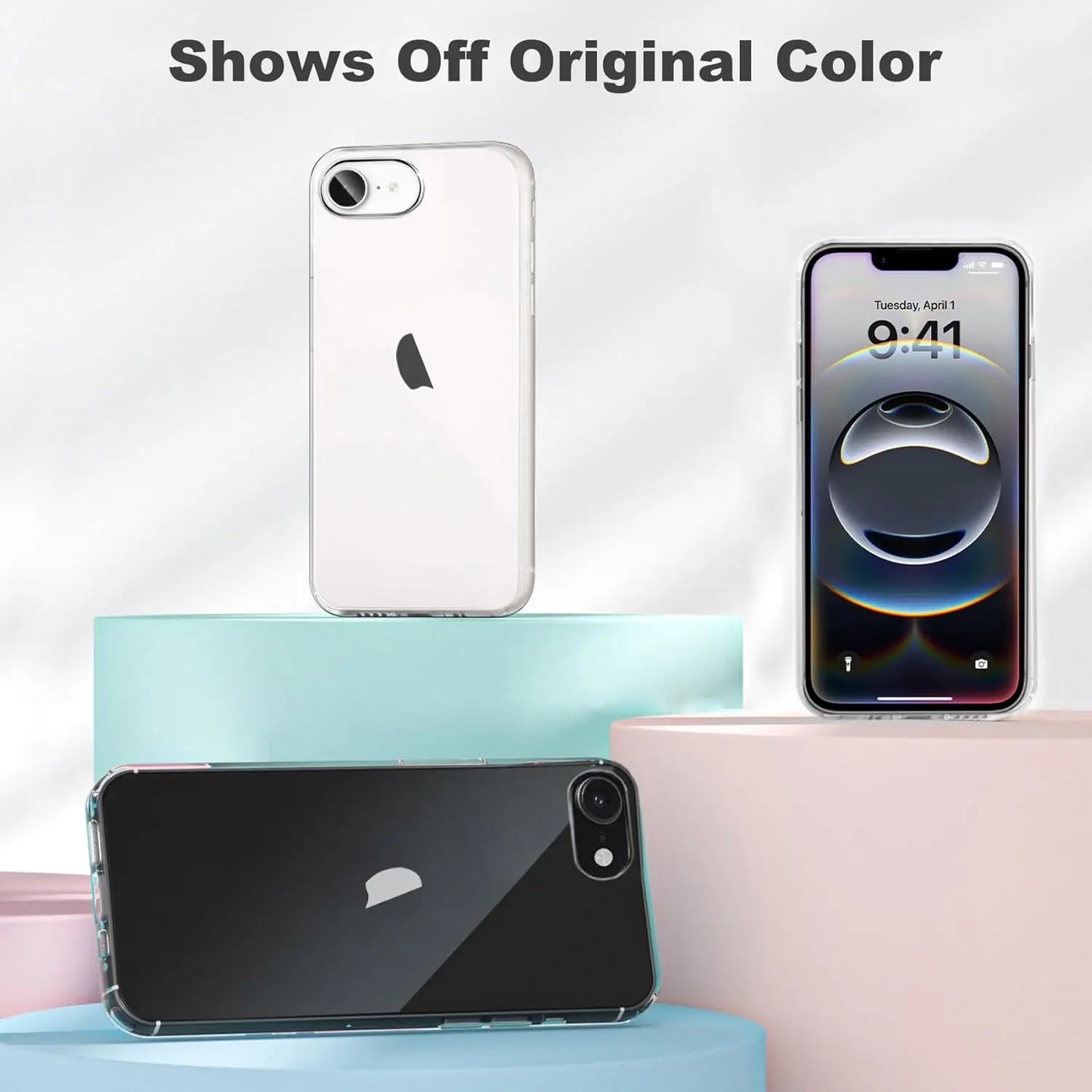 Funda Transparente para iPhone 16e 16 E 15 Pro Max 14 Plus 13 Mini 12 11 X XS XR SE 2022 2020 7 8 6S, Accesorios para Cubierta de Teléfono