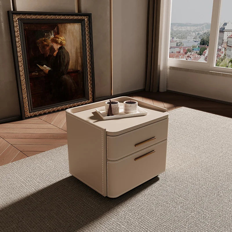 Mesita De Noche De almacenamiento De lujo, cajón Simple estético, mesita De Noche italiana, Mesitas De Noche nórdicas De moda, muebles De dormitorio