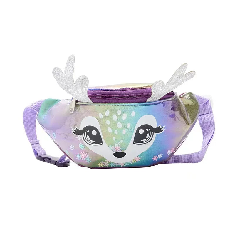 Mochila escolar de dibujos animados de unicornios para niñas, morral 3D de piel de viaje, bonito, regalo para niños