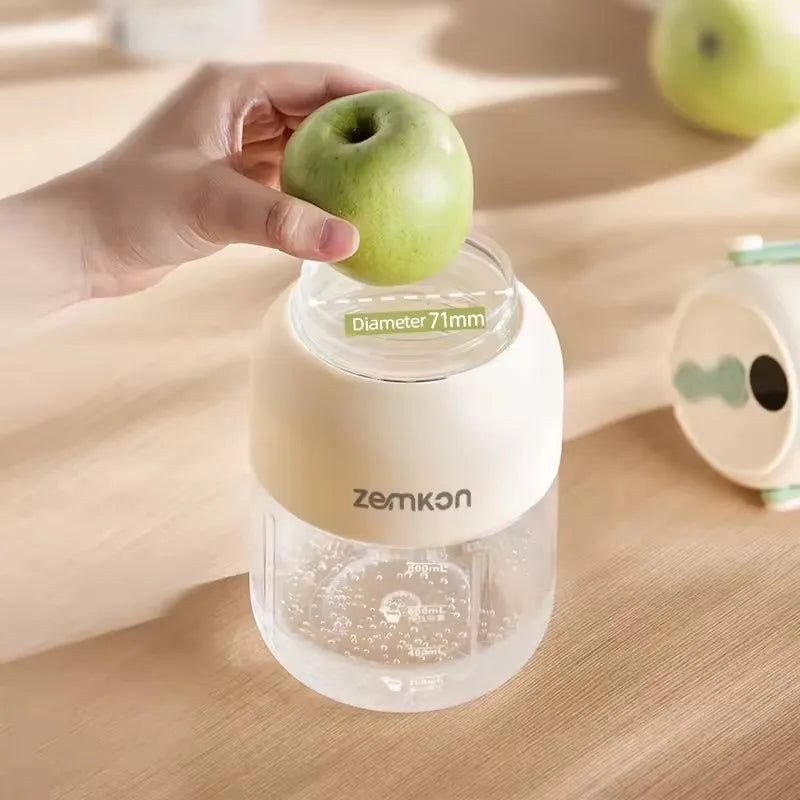 Exprimidor portátil de 1100ML, mezclador de frutas frescas, 26 cuchillas, exprimidor multifuncional recargable por USB, triturador de hielo, licuadora de batidos para el hogar