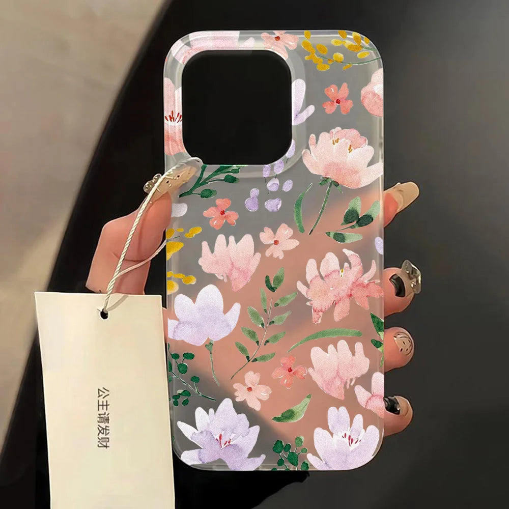 Fundas Transparentes Mate para iPhone 17 16 15, Funda para iPhone 16 Pro Max 15 14 12 11 13 Air, Fundas Protectoras Antigolpes, Cubierta Suave para Teléfono