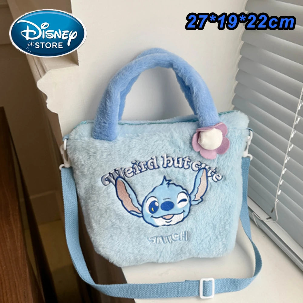 Mochila de Peluche Stitch 2026, Mochila Escolar Japonesa Azul con Diseño Divertido de Stitch, Mochila de Gran Capacidad para Estudiantes, Bolsa de Jardín de Infancia, Regalo para Niños
