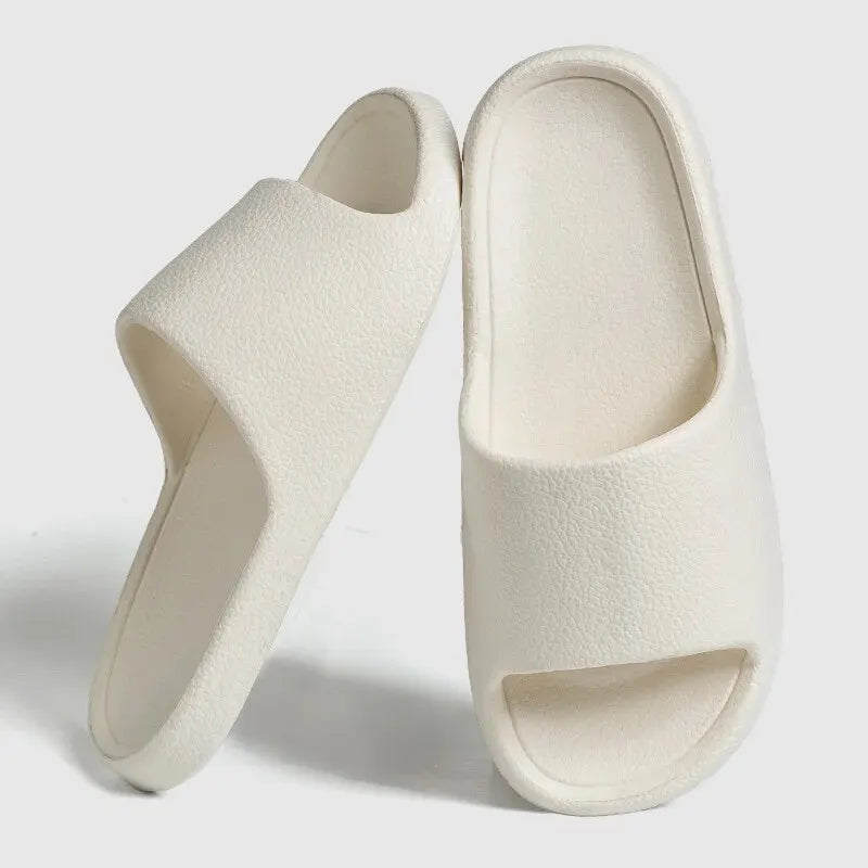 Zapatillas planas ligeras de EVA para mujer, zapatos de baño para el hogar, masaje cómodo, toboganes de interior, zapatos de ducha, moda de verano
