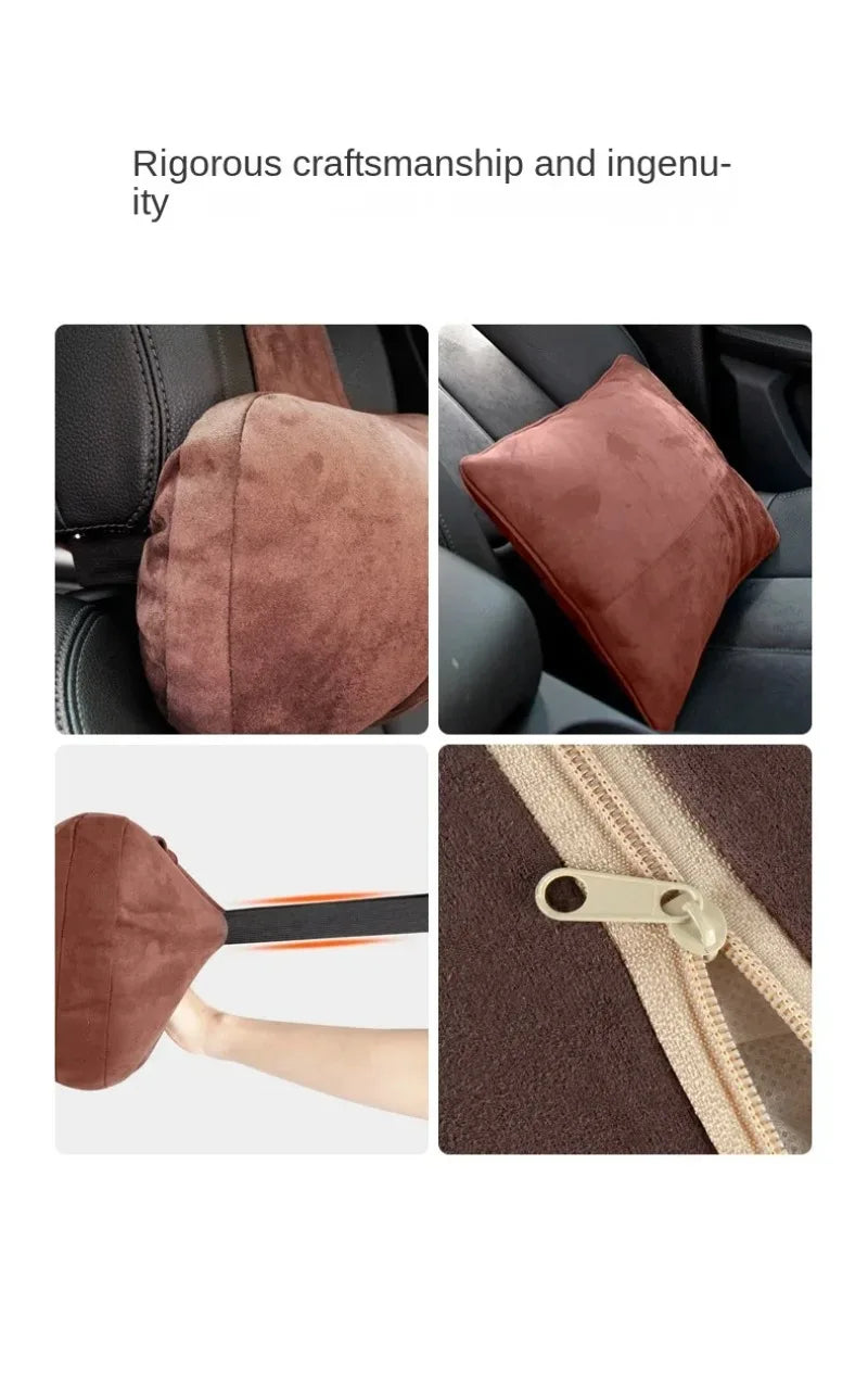 1/2 Uds reposacabezas de coche soporte para el cuello asiento/Clase de diseño Maybach suave Universal ajustable almohada de coche cojín de descanso para el cuello de alta calidad