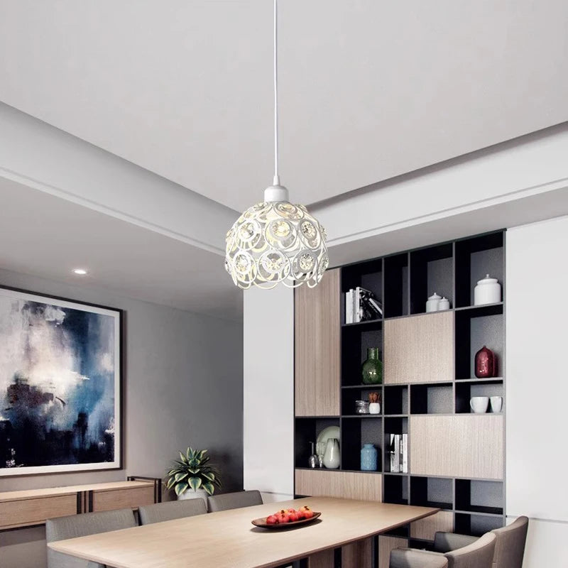 Lámpara Led de cristal para pasillo, balcón, luz de techo, estilo nórdico, personalidad, candelabro pequeño creativo, lámparas de entrada
