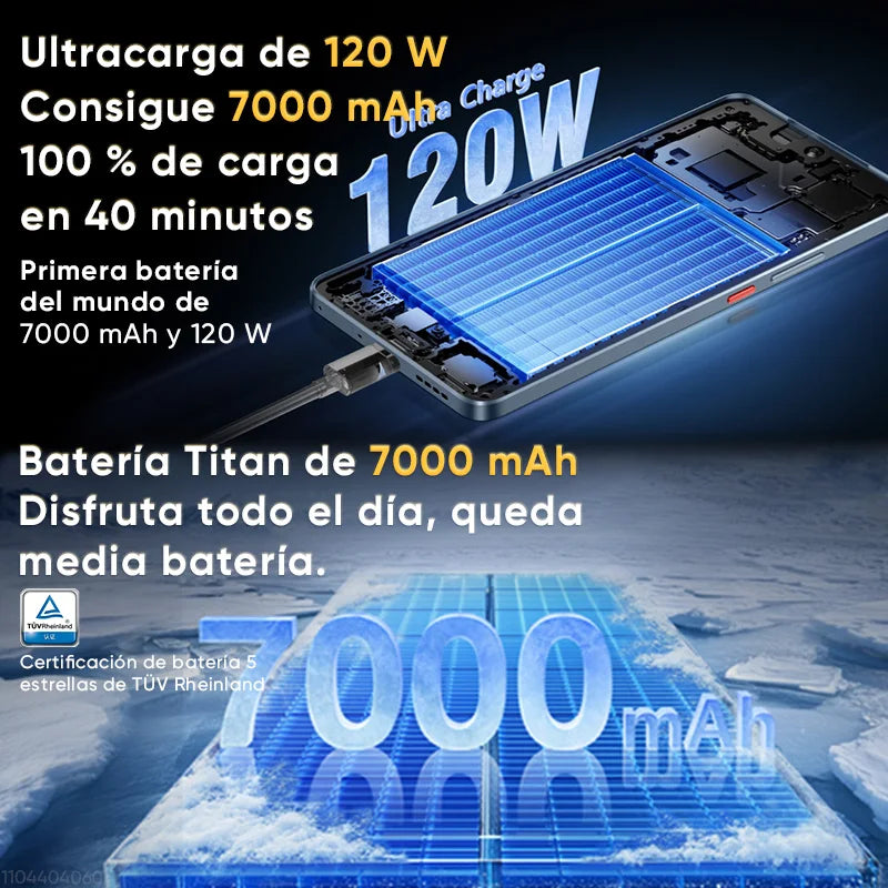 realme GT 7T 5G Smartphone nuevo MediaTek 8400-MAX, batería Titan de 7000 mAh, carga ultrarrápida de 120 W y pantalla de 6,8 pulgadas a 120 Hz. Versión global