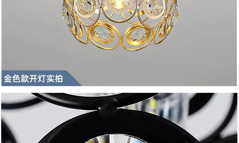 Lámpara Led de cristal para pasillo, balcón, luz de techo, estilo nórdico, personalidad, candelabro pequeño creativo, lámparas de entrada
