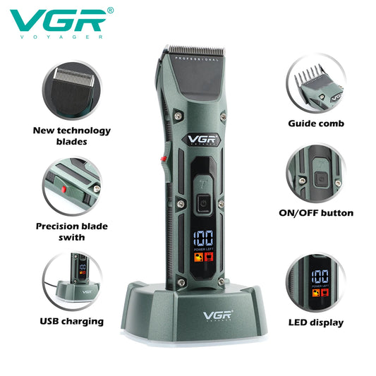 Cortadora de pelo recargable V-696 para hombres, cortadora de pelo profesional para peluquero, cortadora de barba, Máquina para cortar cabello, herramientas de aseo