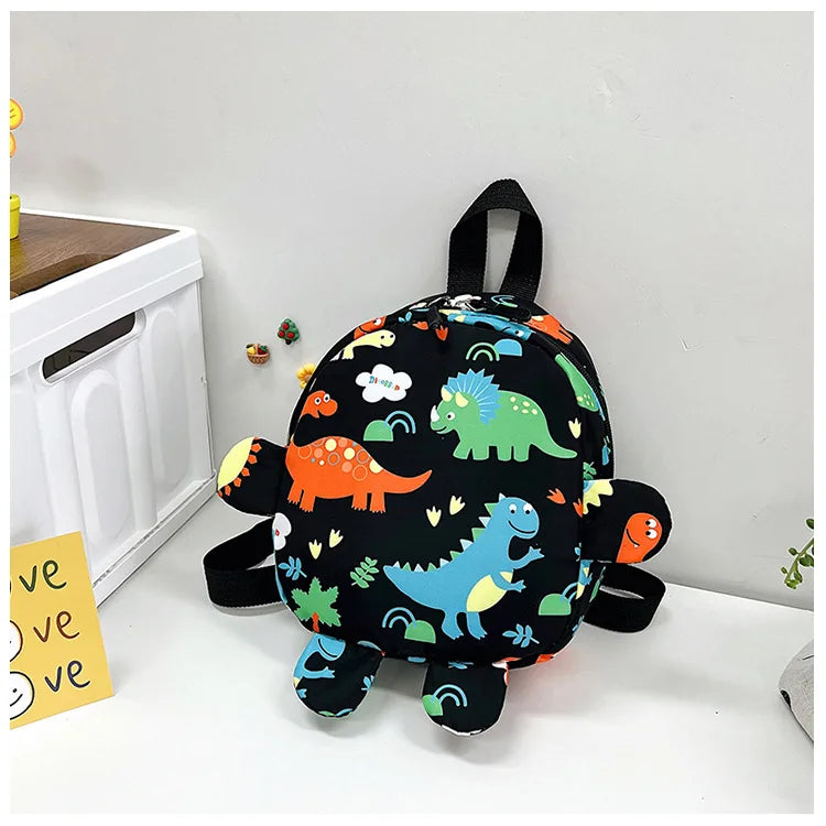 Bolsa bonita para niños, mochilas escolares con dibujos de dinosaurios para niños, mochila de viaje para exteriores preescolar para guardería, antipérdida