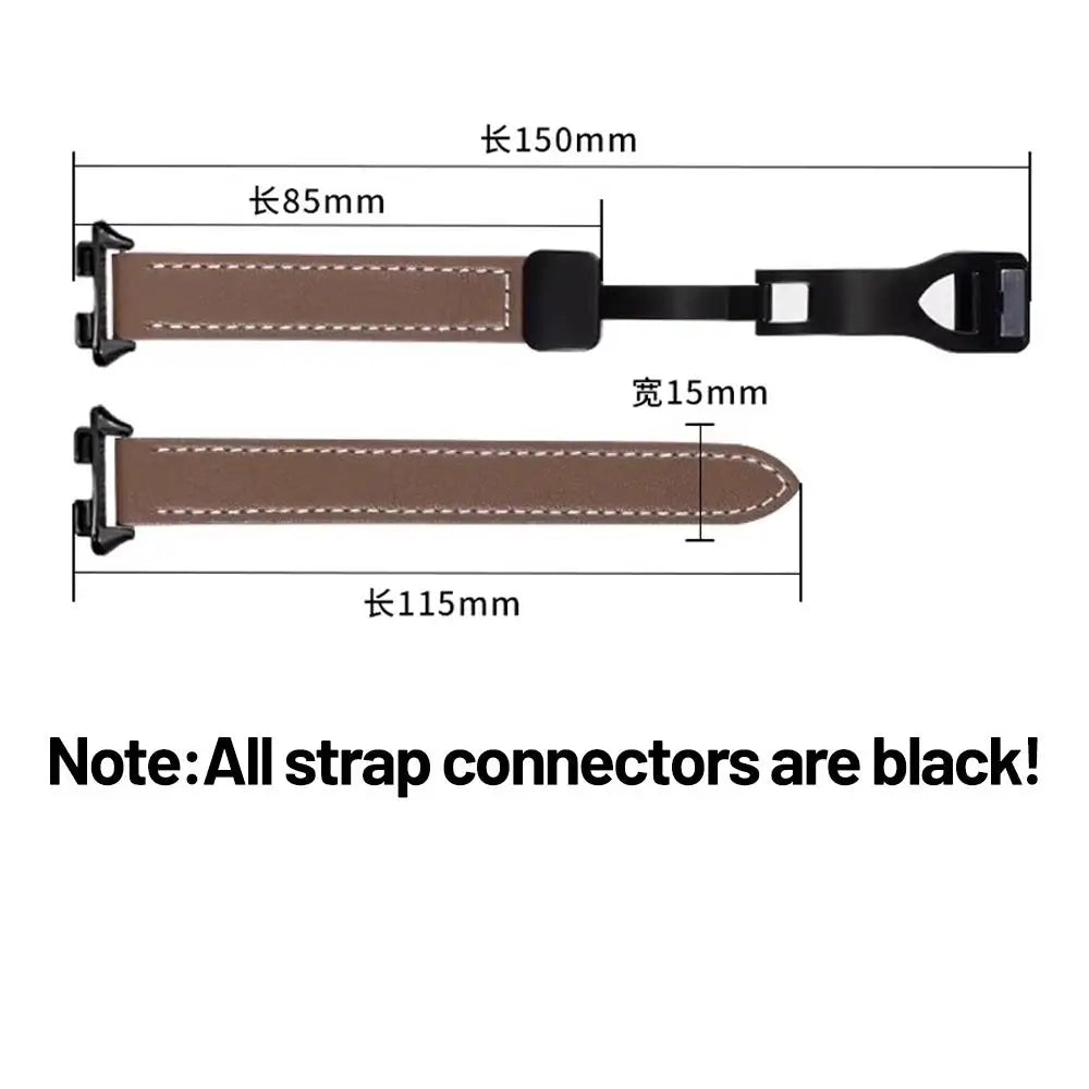 Correa de cuero magnética para Huawei Band 10, 9, 8, NFC, repuesto deportivo suave, Correa transpirable, pulsera, accesorios