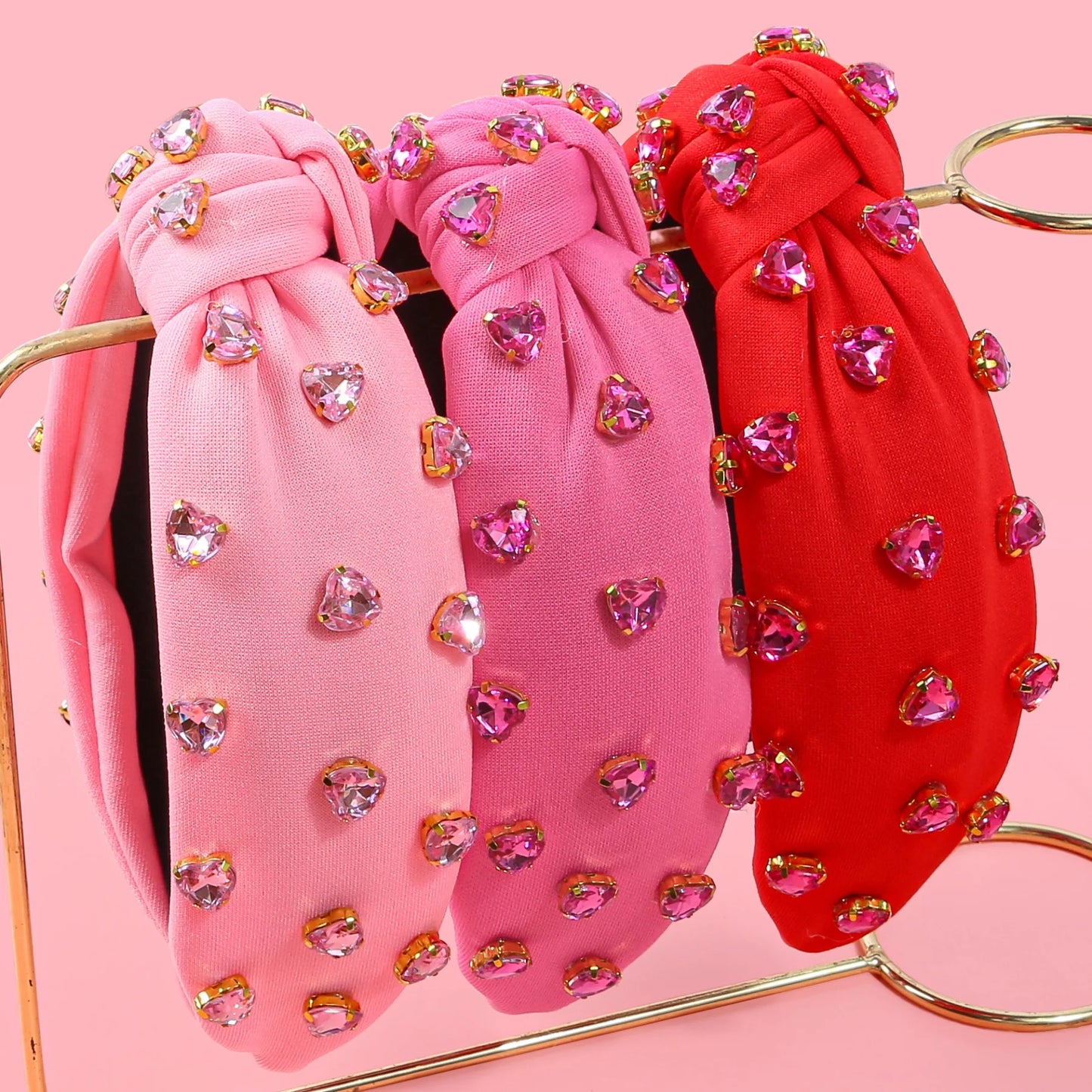1/3 Uds. Diademas de moda para el Día de San Valentín, diadema de corazón de amor de cristal, diademas, accesorios para el cabello fiesta para niñas y mujeres
