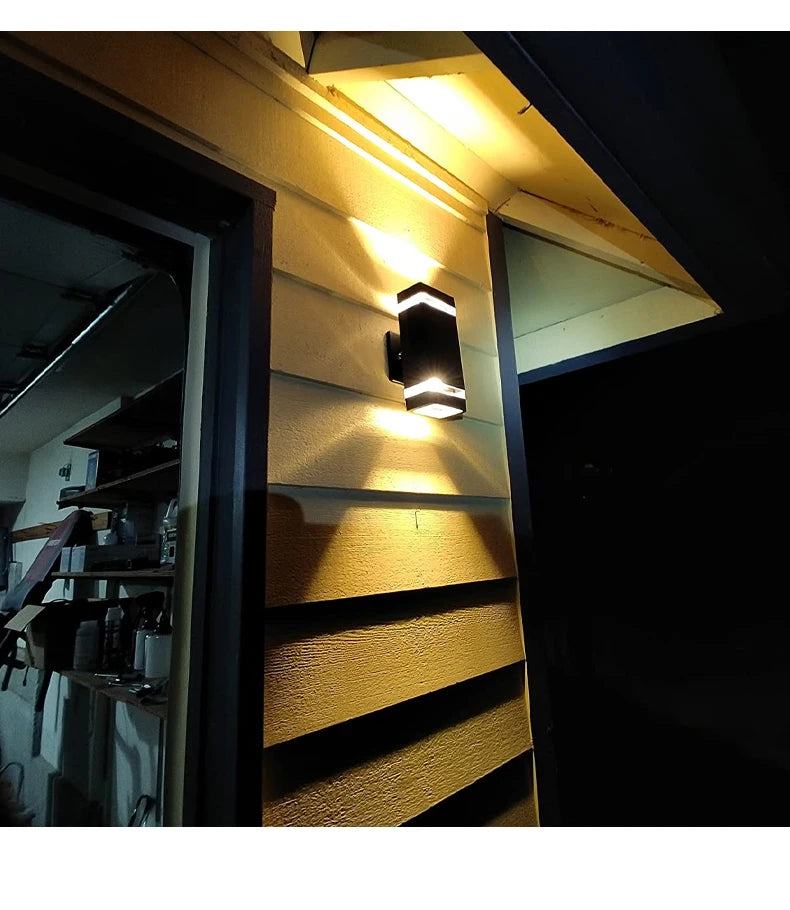 Candelabros de iluminación LED de pared, lámpara impermeable, arandela de pared externa para porche, calle, jardín, decoración del hogar, Bombilla E27