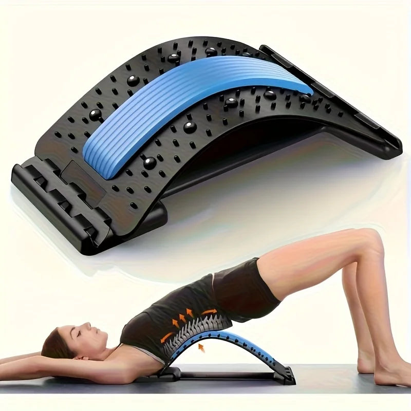Corrector de Postura de 3 Niveles, Soporte Lumbar Ergonómico para Oficina, Auto, Hogar, Gimnasio, Kyfosis, Lordosis, Equipo de Fitness