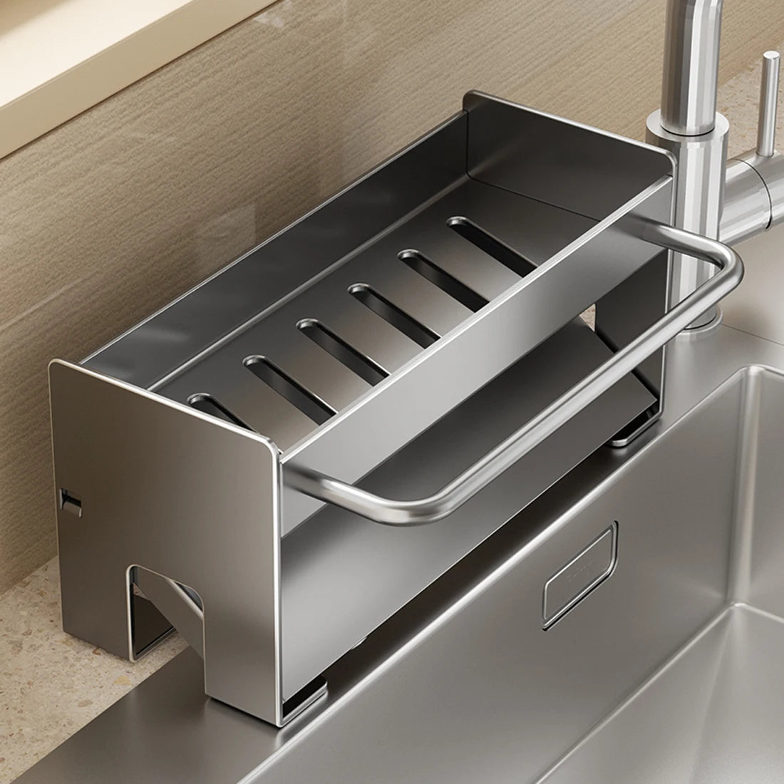 Soporte para fregadero de cocina, soporte para esponja, escurridor de platos, organizadores, accesorios de almacenamiento, estante, organizador de almacenamiento, estante de secado de platos, aparatos