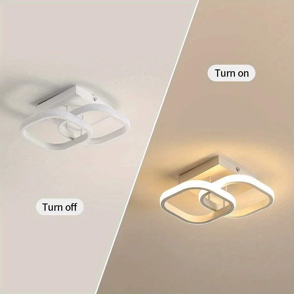Luz de techo moderna, lámpara de techo LED para pasillo pequeño, diseño de cerca de techo, accesorio de iluminación para el hogar, cocina, dormitorio, balcón
