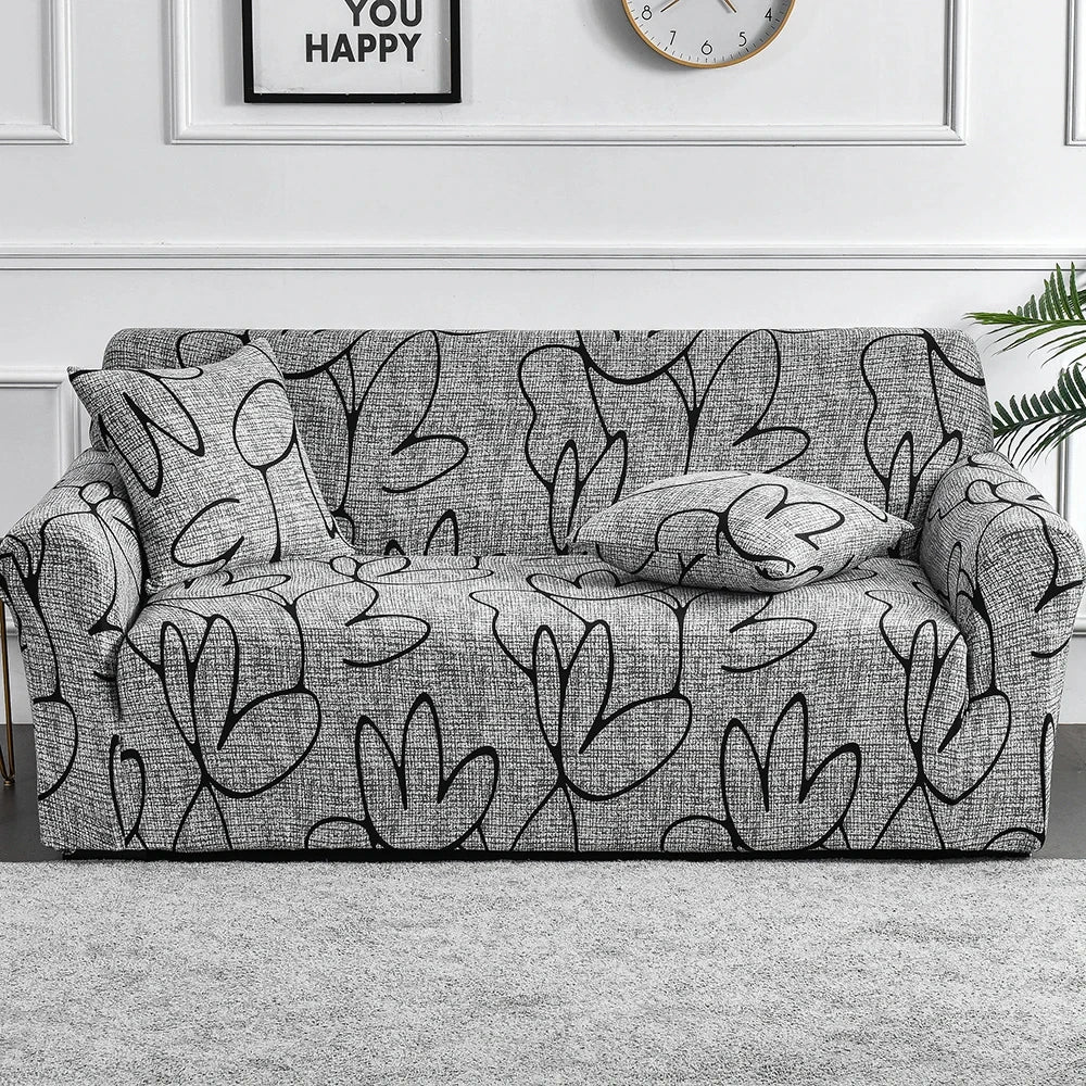 Funda de sofá elástica con estampado de flores, funda de sofá de LICRA antisuciedad, Protector de muebles para dormitorio, oficina, sala de estar, decoración del hogar, 1 ud.