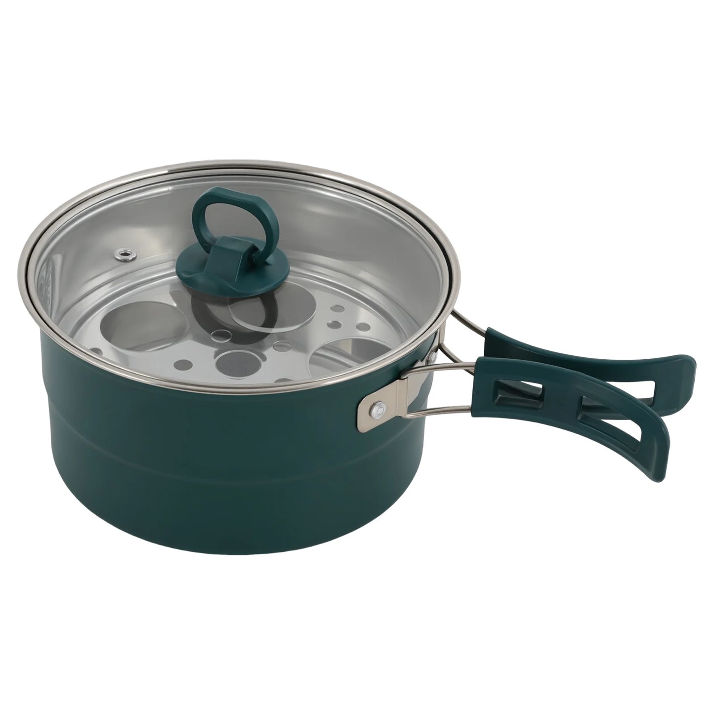 Olla caliente eléctrica portátil con asas plegables, Mini olla caliente, cocina de fideos Ramen multifuncional con ajuste de potencia