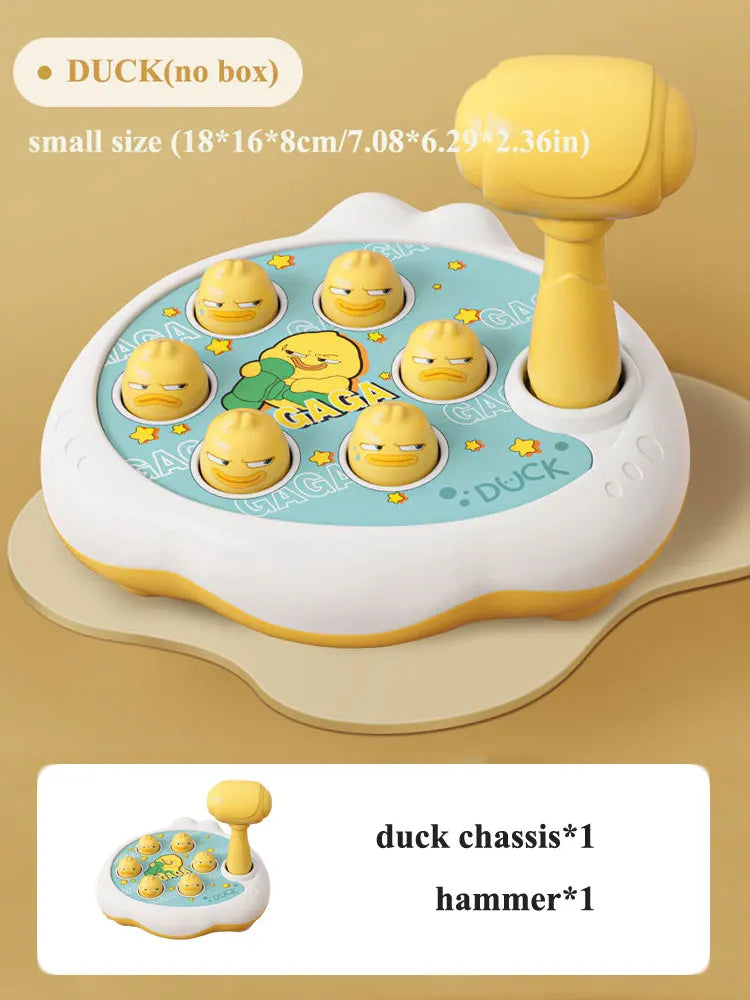 Juguete de pato/rana/cerdo para bebé, juego de aprendizaje Montessori, rompecabezas educativo, regalo para niños pequeños de 12 a 24 meses, niño/niña con martillo