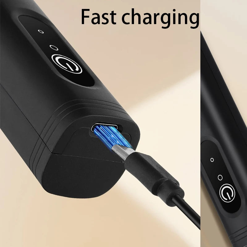Batidora de Huevos Eléctrica Recargable GBBMA con Soporte, 3 Velocidades Ajustables, Batidora de Mano, Mezclador de Bebidas, Espumador de Leche para Café