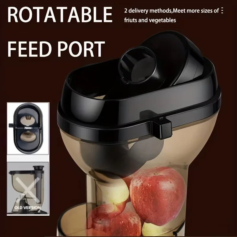 Extractor de Jugos Centrífugo de Boca Ancha para Frutas, Exprimidor Compacto, Máquina para Hacer Jugos, Exprimidor de Jugos Frescos, Fácil de Limpiar