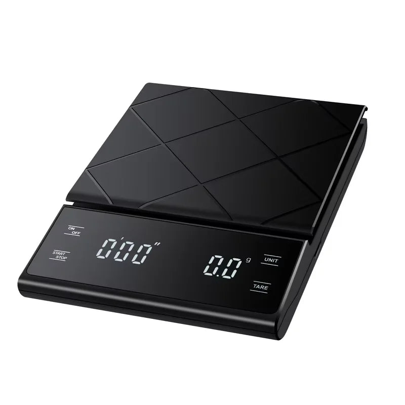 Báscula electrónica de café inteligente, báscula LCD con sincronización Digital de alta precisión, balanza de café de 3kg/0,1g, báscula de peso para medir para Cocina