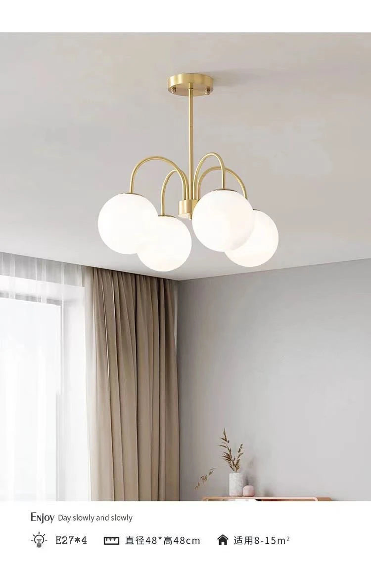 Lámpara de araña LED moderna E27 para sala de estar, dormitorio, mesa de comedor, cocina, estudio, lámparas colgantes de techo, brillo, decoración del hogar