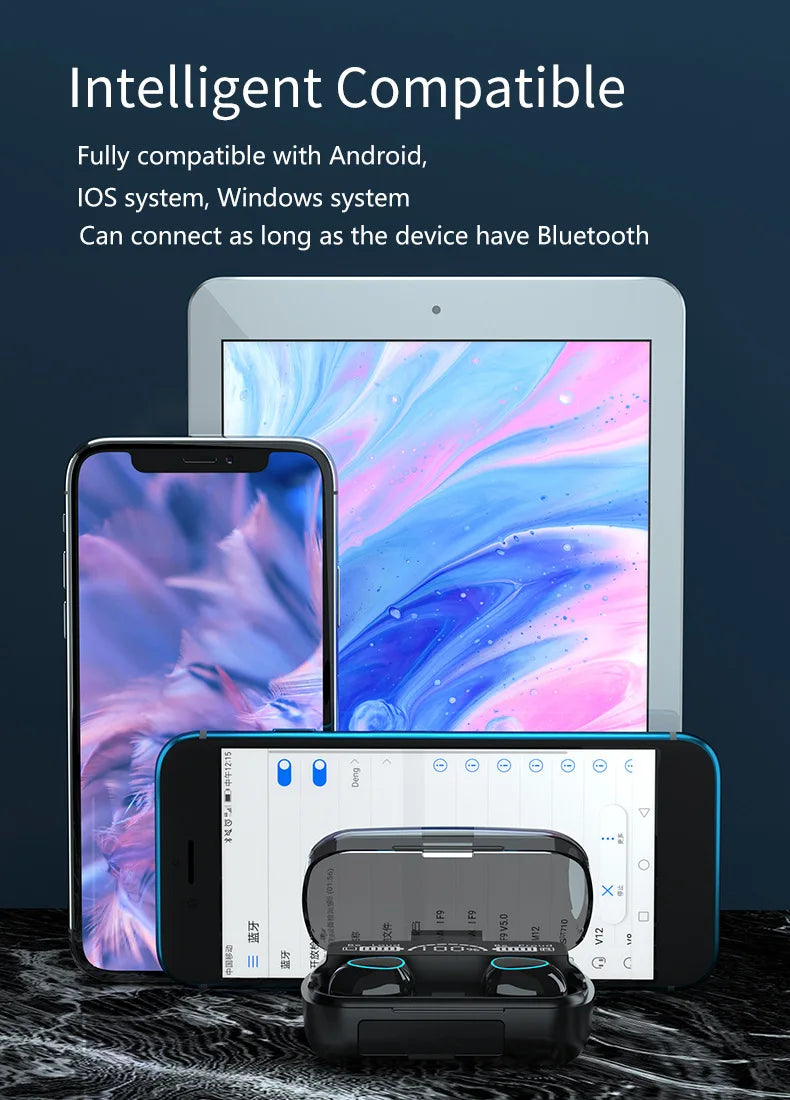Nueva llegada M10 auriculares inalámbricos de alta calidad auriculares con sonido perfecto juego deportivo música BT auriculares con banco de energía