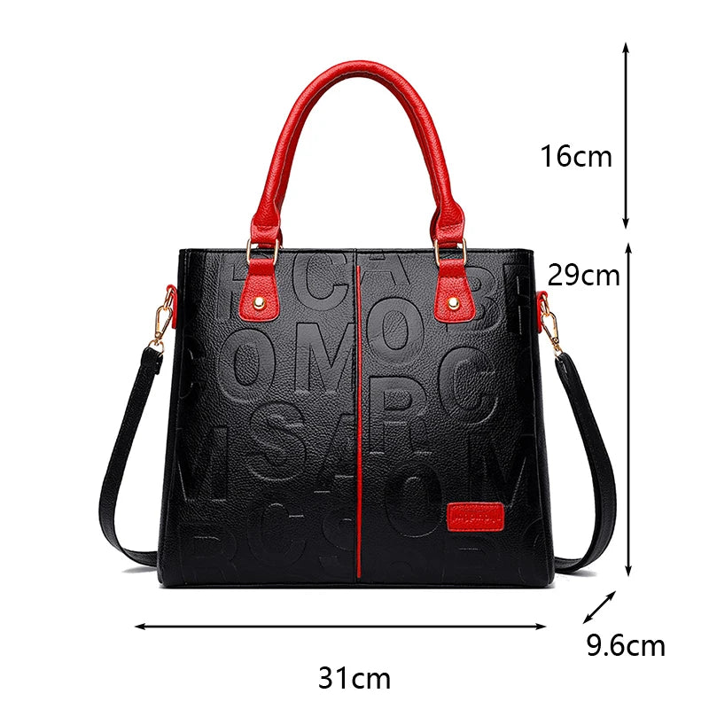 Bolso cruzado informal de cuero PU para mujer, bolso de mano de diseñador de lujo, bolso de hombro de viaje de gran capacidad