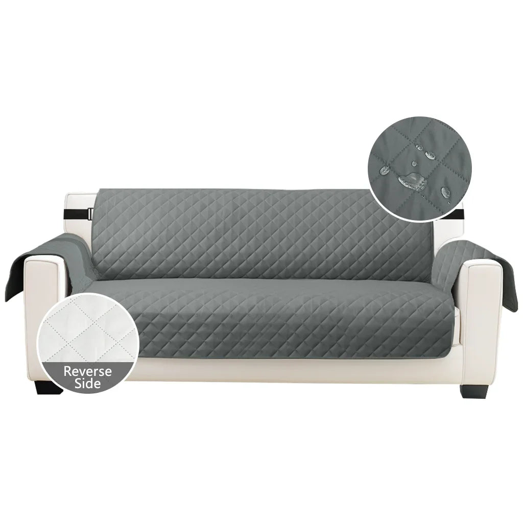 Fundas de sofá impermeables, funda antideslizante de 1/2/3/4 plazas para niños, mascotas, Protector de sofá lavable con correa elástica