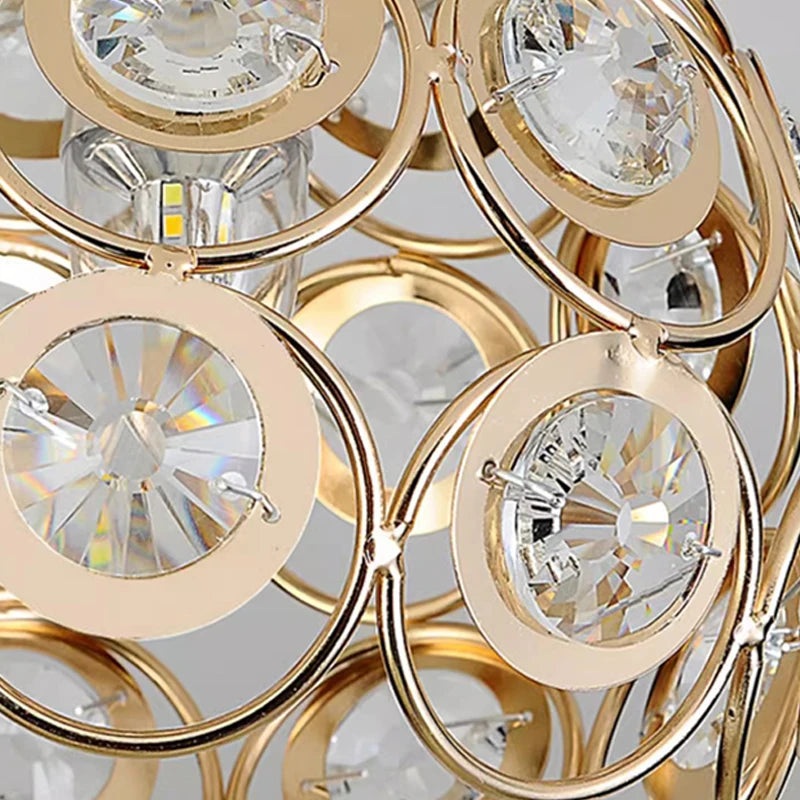 Lámpara Led de cristal para pasillo, balcón, luz de techo, estilo nórdico, personalidad, candelabro pequeño creativo, lámparas de entrada