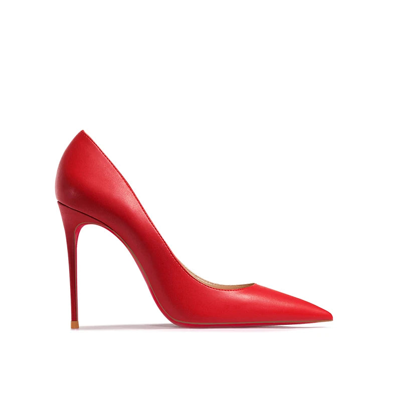 Nuevos Zapatos de Tacón Alto Puntiagudos de Boca Poco Profunda con Tacones Finos, Zapatos Individuales Blancos Mate de Moda para el Trabajo, Suela Blanda, Talla Única