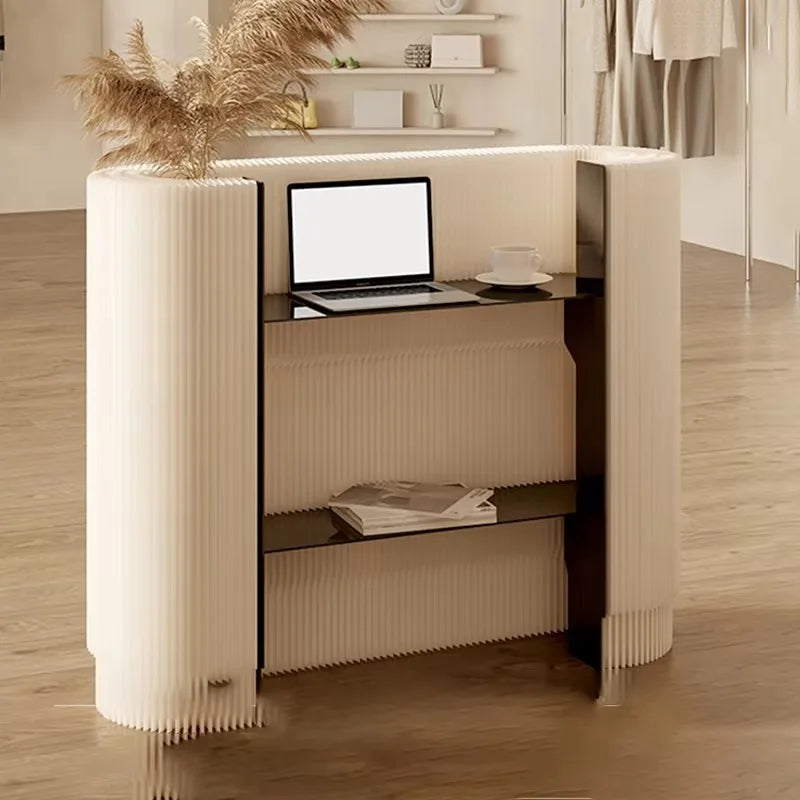 Mostradores De recepción simples Premium Glam moderno nórdico único Bar mostrador De lujo lindo Escritorio De recepción muebles comerciales