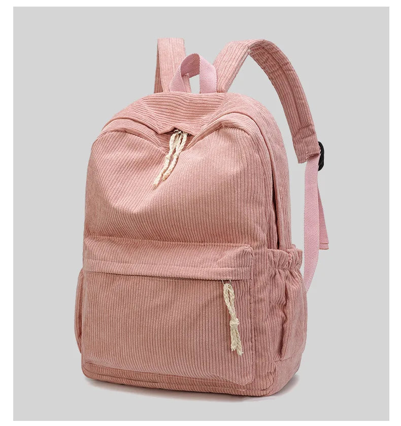 Mochila escolar personalizada, nuevas mochilas de moda para niños, estudiantes, pana, nombre único, bolsas de viaje de gran capacidad, mochila de senderismo