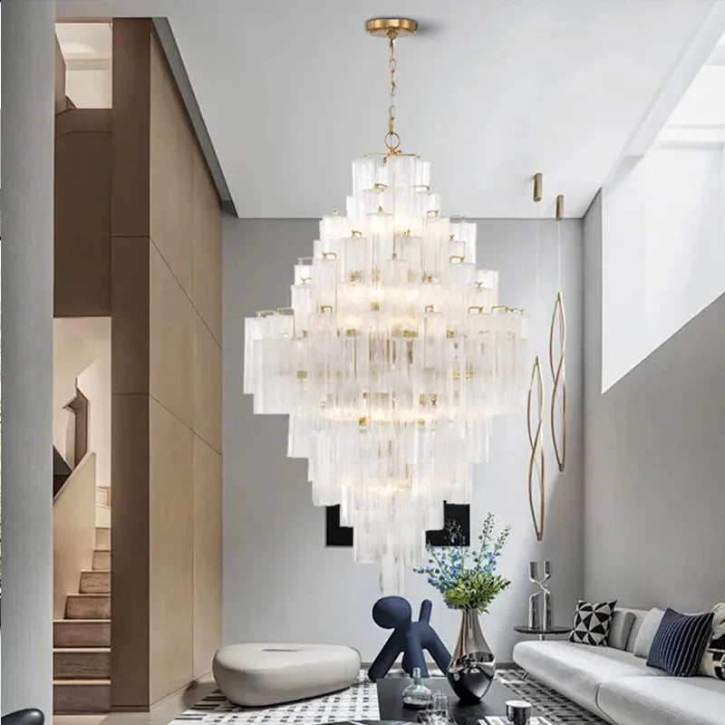 Lámparas de lujo, candelabro de cristal antracita, brillo dorado, regulable, lámpara de techo, iluminación para sala de estar, iluminación interior para el hogar