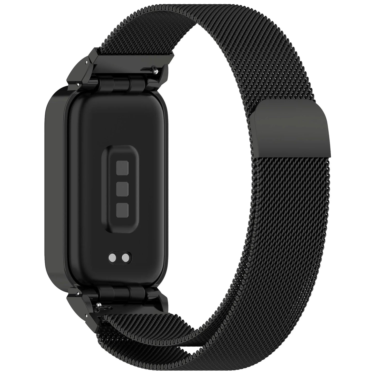 Funda de Metal + correa milanesa para Xiaomi mi band 9, accesorios activos, pulsera, correa + funda protectora de parachoques para Redmi band 3