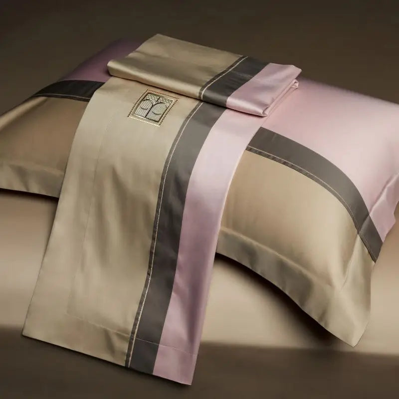 Juego de Ropa de Cama de Lujo de 4/7 Piezas, 1000 Hilos, Algodón Egipcio, Bordado, Tamaño Queen/King, Incluye Funda Nórdica, Sábana/Sábana Ajustable y Fundas de Almohada