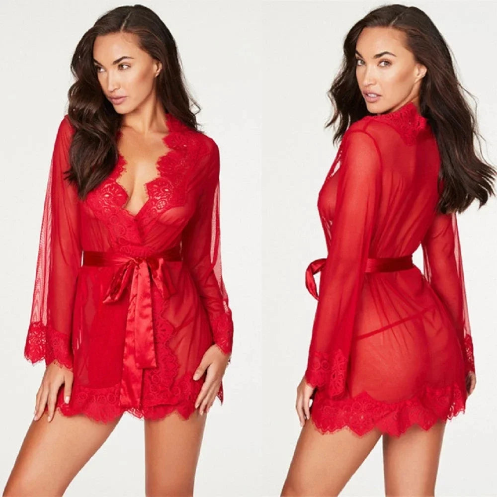Pijamas eróticos de encaje para mujer, ropa interior sexual, picardías, ropa exótica erótica, lencería Sexy, vestido caliente, disfraz Sexy