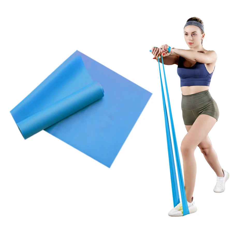 Bandas elásticas de entrenamiento largo, banda de resistencia para Yoga, Pilates, para ejercicio físico de la parte inferior del cuerpo, fuerza en el hogar