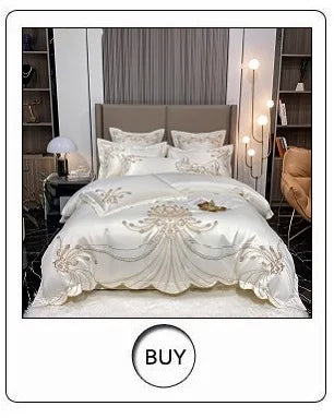 Juego de ropa de cama de lujo para Hotel, funda de edredón con bordado de Color sólido, Sábana plana/ajustada, fundas de almohada, tamaño Queen y King, 100% algodón