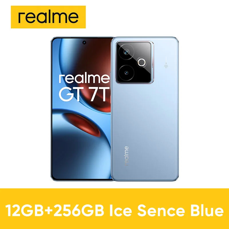 realme GT 7T 5G Smartphone nuevo MediaTek 8400-MAX, batería Titan de 7000 mAh, carga ultrarrápida de 120 W y pantalla de 6,8 pulgadas a 120 Hz. Versión global