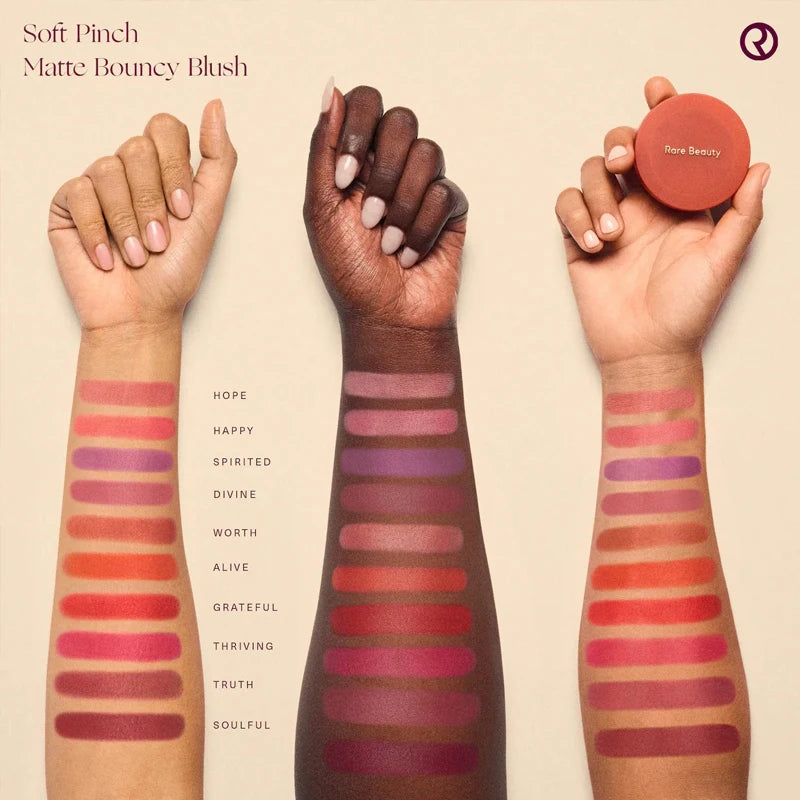 Rubor Líquido Rare Beauty, Acabado Transparente y Luminoso, Duradero, Fácil de Difuminar, Multiusos, Tinte para Mejillas y Labios, Portátil, Maquillaje Suave, Regalo para Chicas