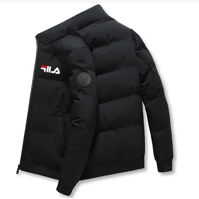 Abrigo Corto de Invierno para Hombre, a la Moda 2026, Grueso y Cálido, Cortavientos, con Cierre y Estampado, Chaqueta Casual para Hombre, Tallas M-5XL, Parka