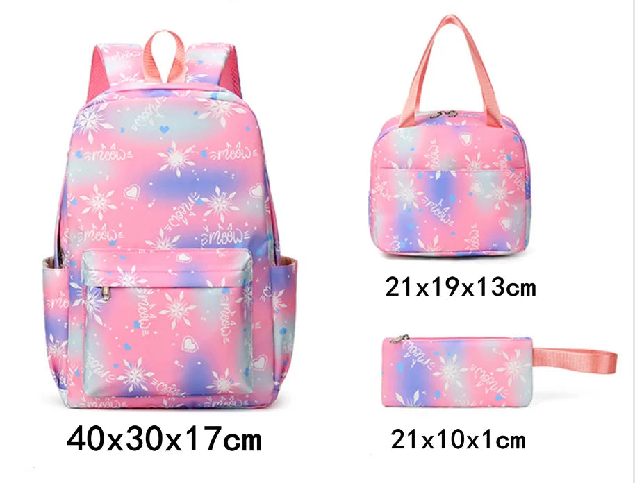 Mochila escolar KPop Demon Hunters, juego de 3 piezas, bolsa de almuerzo, estuche para lápices, regalo de regreso a la escuela para niñas, mochila de ocio, bolsas de viaje para adolescentes